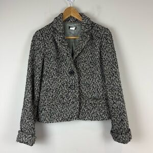 J. Crew herringbone Blazer wool blend size 0